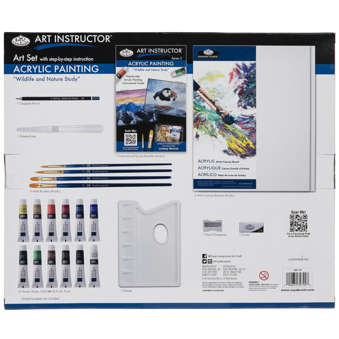 Wildlife & Nature Study Acrylic Art Instructor Art Set Hobby Lobby