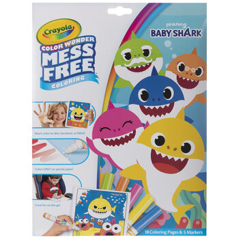 Crayola Baby Shark Color Wonder Coloring Kit
