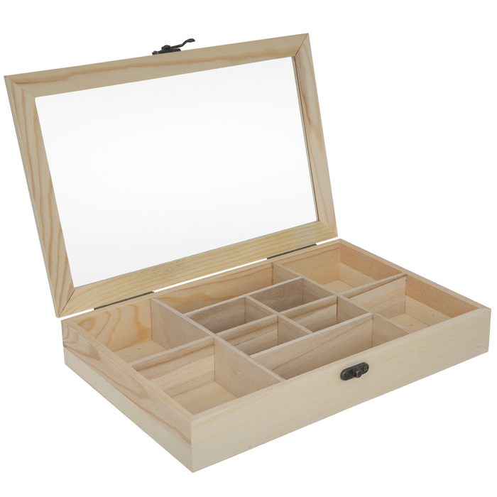 Wood Jewelry Box With Compartments Hobby Lobby 648196