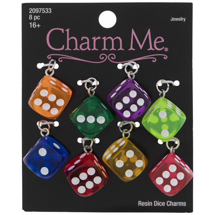 MultiColor Dice Charms Hobby Lobby 2097533
