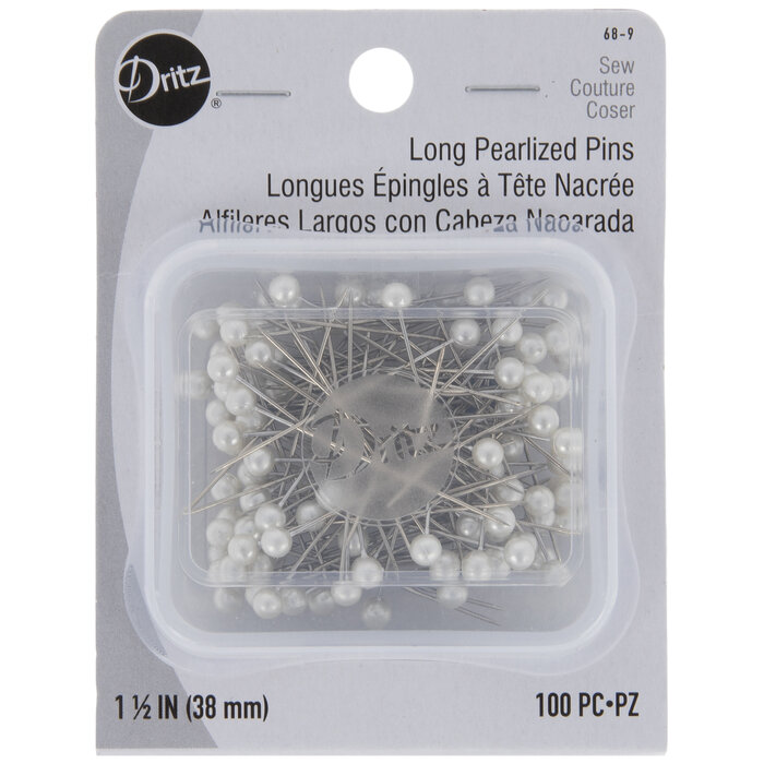 White Long Pearlized Pins Hobby Lobby 2200988