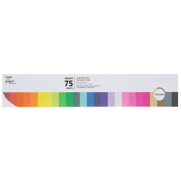 Bright Textured Cardstock Paper Pack Hobby Lobby