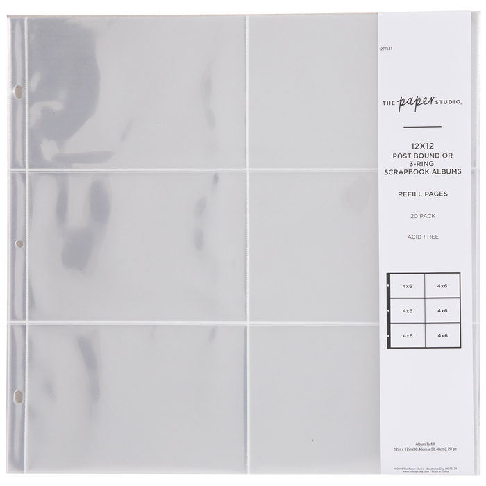 Album Refill Pages 12" x 12" Hobby Lobby 277541