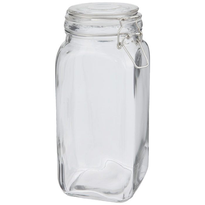Square Flip Lid Glass Jar 54 Ounce Hobby Lobby 853952