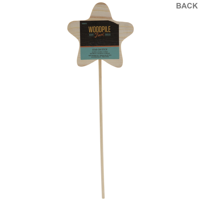 Wood Star On Stick Hobby Lobby 606053