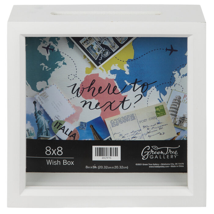 White Wood Shadow Box - 8" x 8" | Hobby Lobby | 482976