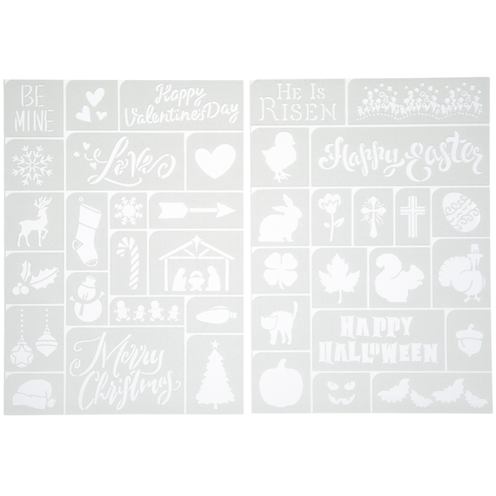 Holiday Icon Adhesive Stencils Hobby Lobby 1740406