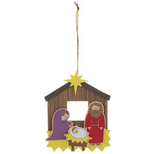 GENUINE SOLID BRASS NATIVITY NEW IN BOX SALVATION ARMY CHRISTMAS 2012 ORNAMENT