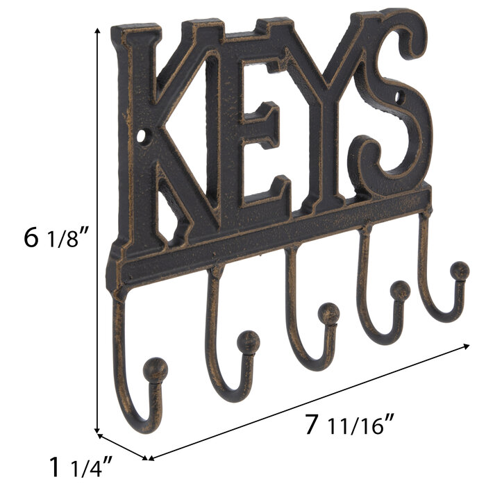 Keys Metal Wall Decor With Hooks Hobby Lobby 624916