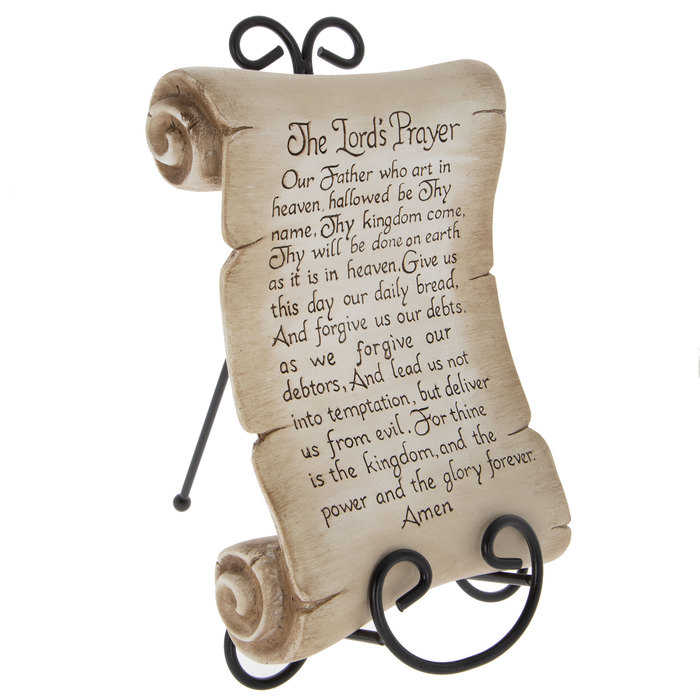 Lord's Prayer Scroll Decor Hobby Lobby 398362