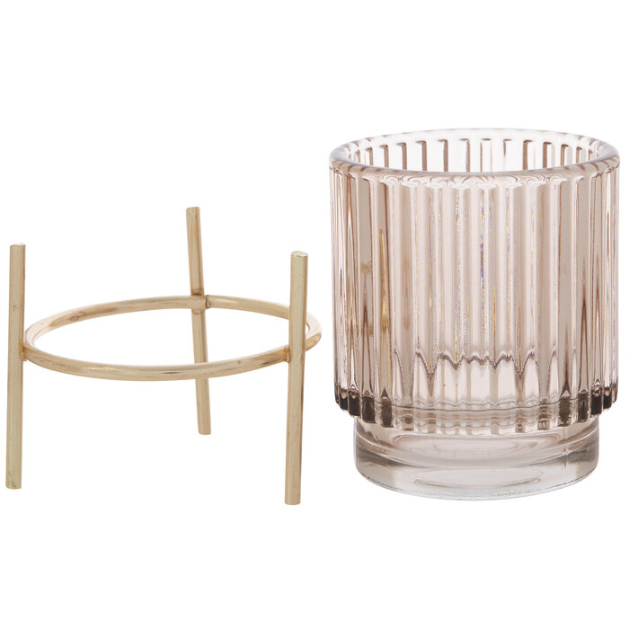 Mauve Hurricane Glass Candle Holder Hobby Lobby 2064483
