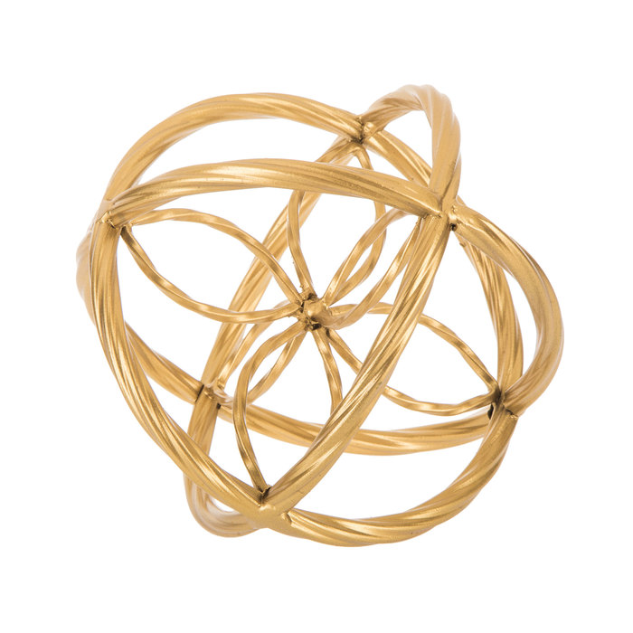 Gold Ornate Metal Decorative Sphere Small Hobby Lobby
