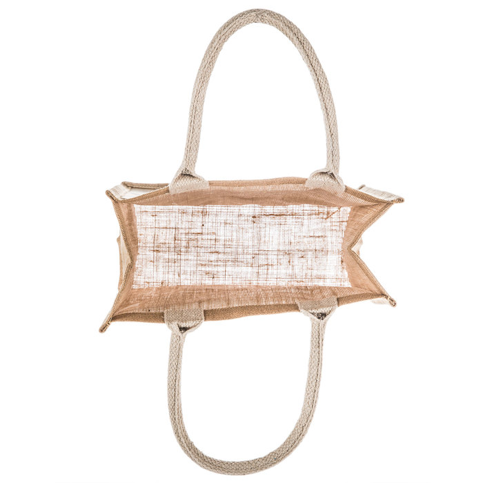 Jute Tote Bag With Canvas Pocket Hobby Lobby 246801