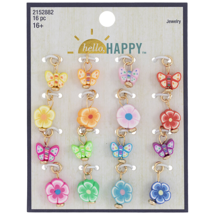 Flowers & Butterflies Charms Hobby Lobby 2152882
