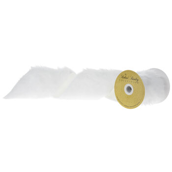 white faux fur ribbon