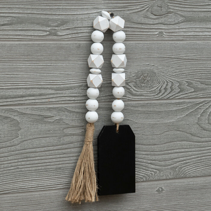 Geometric Beaded Chalk Tag Wood Garland Hobby Lobby 2176683