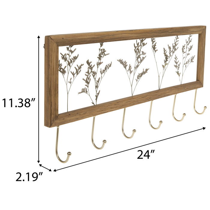 Dried Grass Framed Wall Decor With Hooks Hobby Lobby 2179711