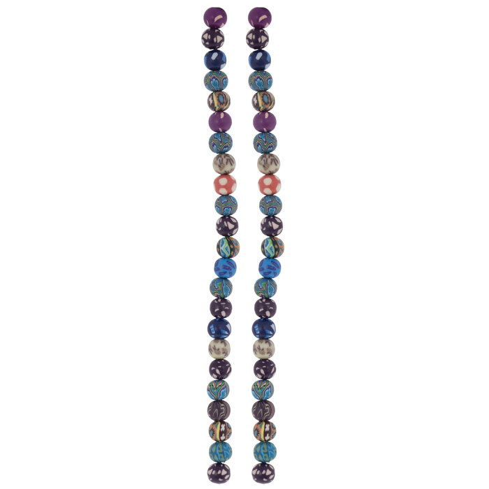 Blue & Purple Clay Bead Strands 8mm Hobby Lobby 2100170
