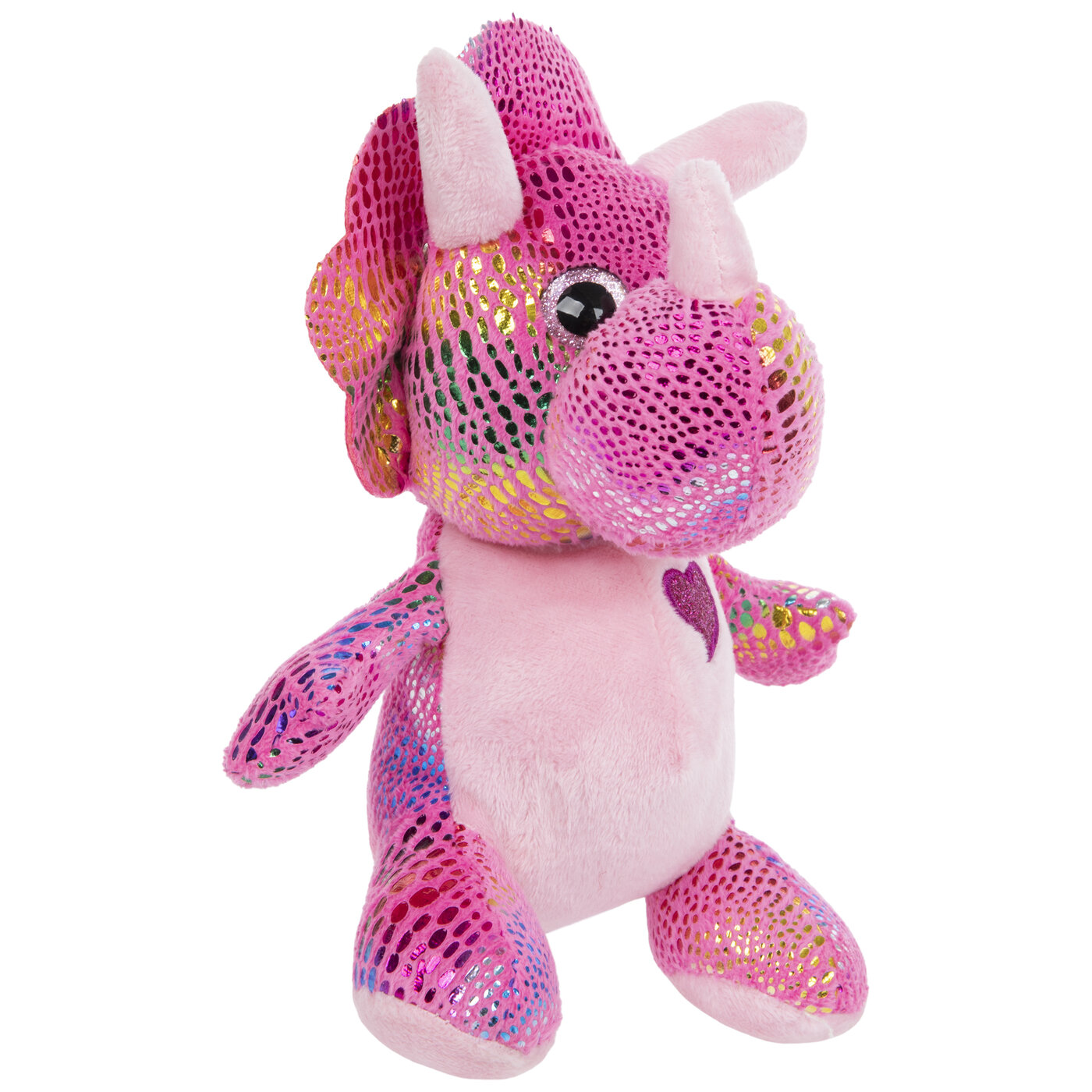 pink triceratops plush