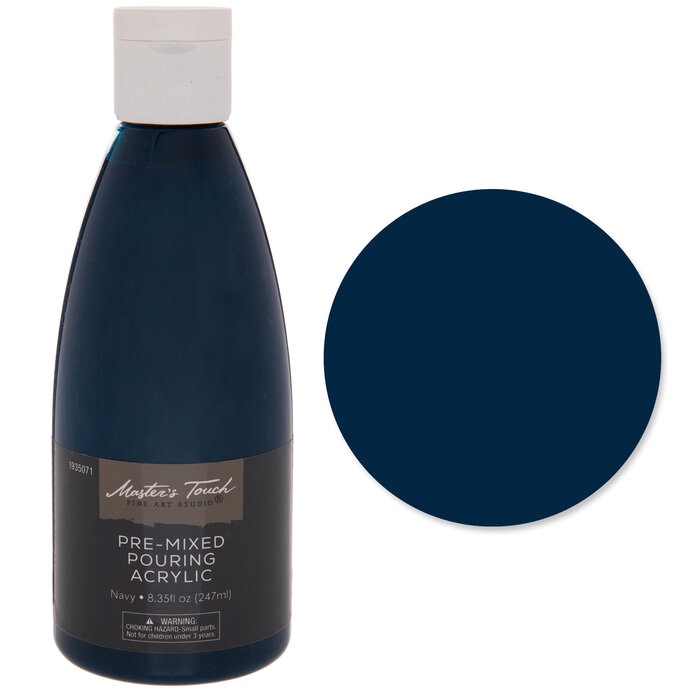 Navy Master's Touch PreMixed Pouring Acrylic Paint Hobby Lobby 1935071