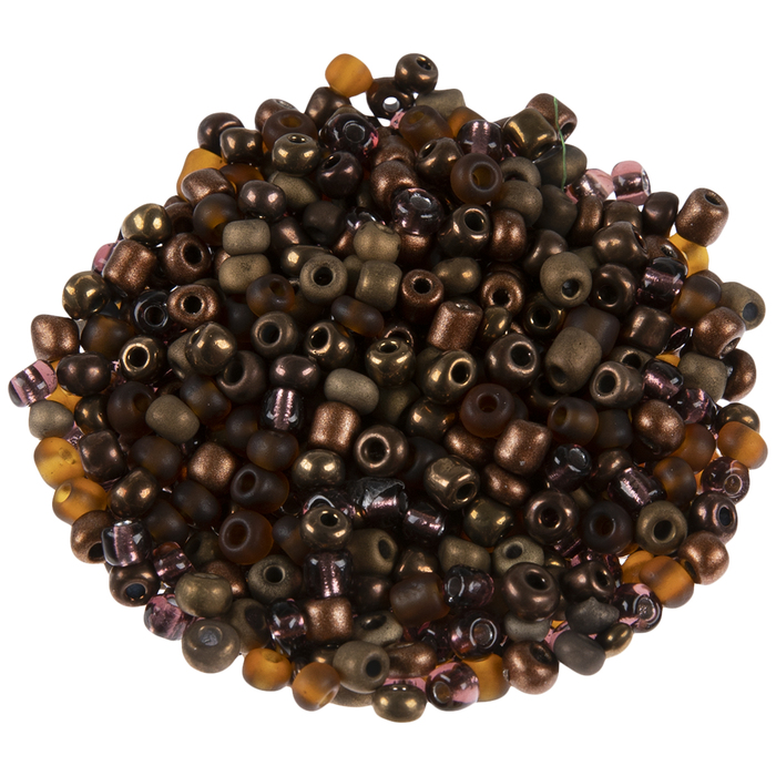 Mahogany Glass Seed Bead Mix 6/0 Hobby Lobby 2029734