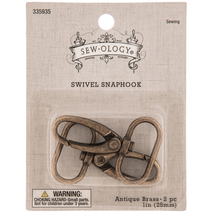 Antique Brass Swivel Snaphooks 25mm Hobby Lobby 335935