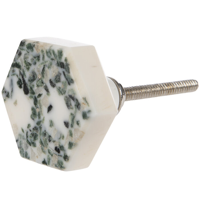 Cream & Green Mosaic Knob Hobby Lobby 2239770