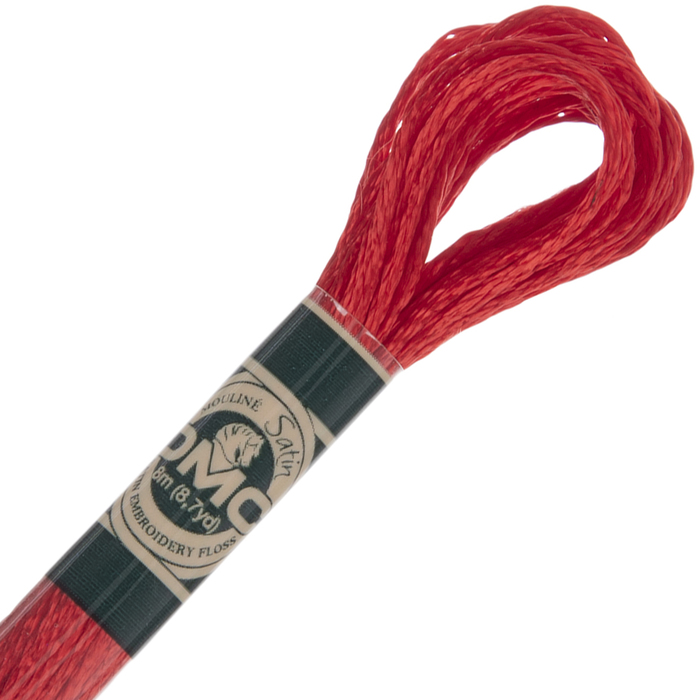 666 Persian Red DMC Satin Embroidery Floss Hobby Lobby 1653179