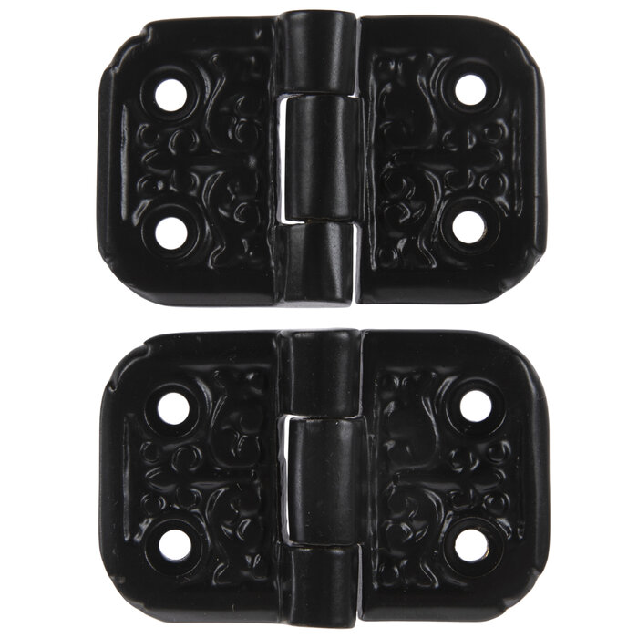 Black FleurDeLis Metal Hinges Hobby Lobby 1483239
