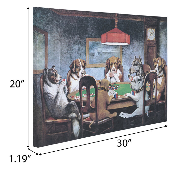 Poker Dogs Canvas Wall Decor Hobby Lobby 2192052