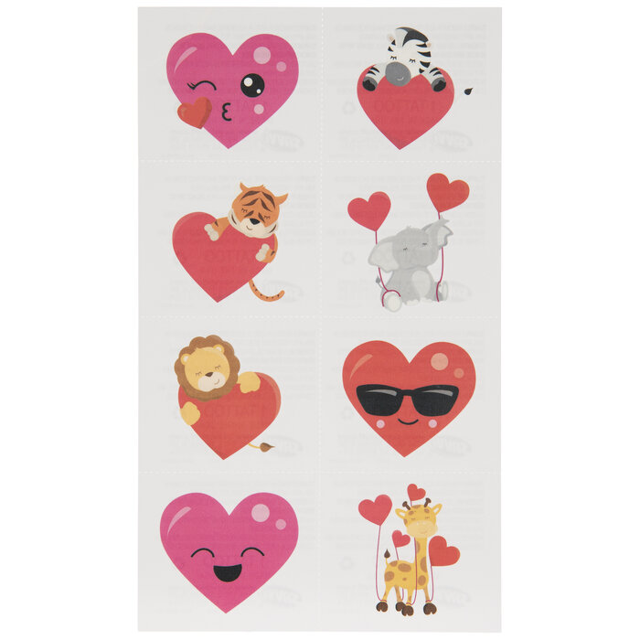 Valentine Animals Temporary Tattoos Hobby Lobby 5220827