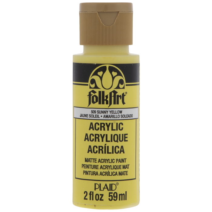 Sunny Yellow FolkArt Acrylic Paint Hobby Lobby 723510