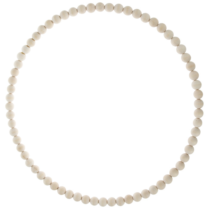 Wood Bead Wreath 24" Hobby Lobby 2122299