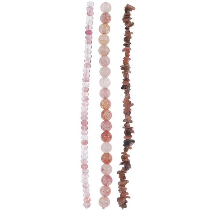 Pink Dyed Assorted Bead Strands | Hobby Lobby | 1972918