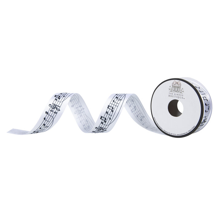 Musical Notes SingleFace Satin Ribbon 7/8" Hobby Lobby 602227