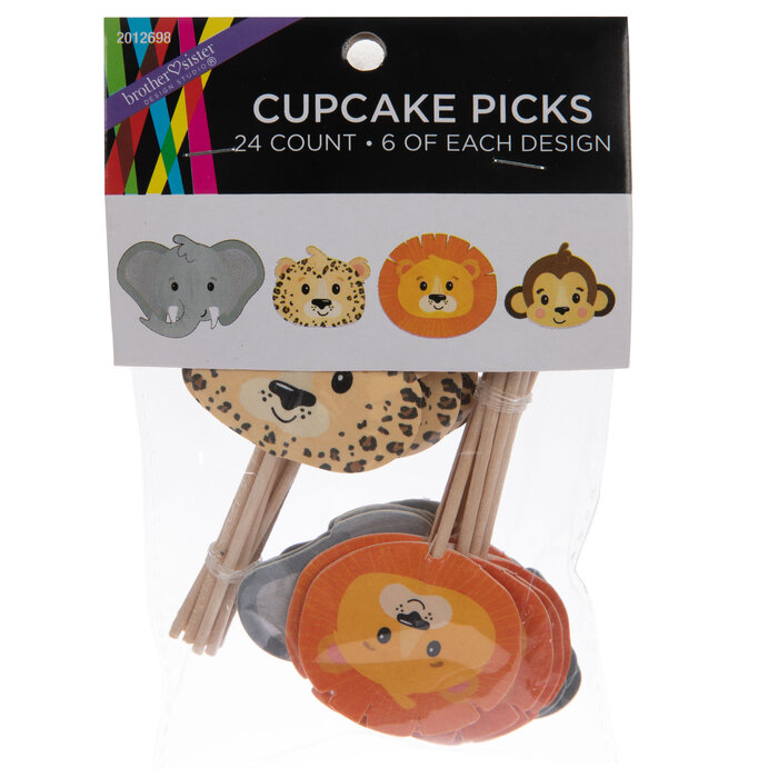 Jungle Animal Cupcake Toppers Hobby Lobby 2012698