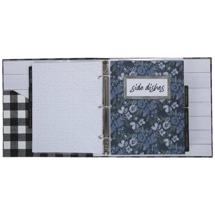 Black & White Buffalo Check Recipe Organizer Hobby Lobby 1889369