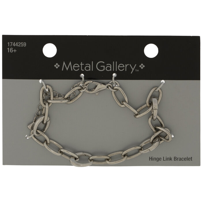 Hinge Clasp Chain Bracelet 7.5" Hobby Lobby 1744259