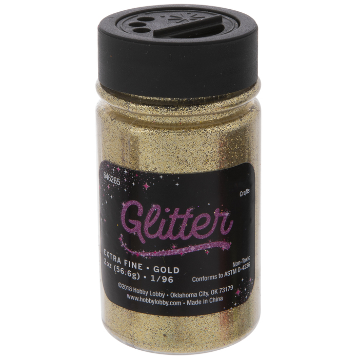 Gold Extra Fine Glitter 2 Ounce Hobby Lobby 646265