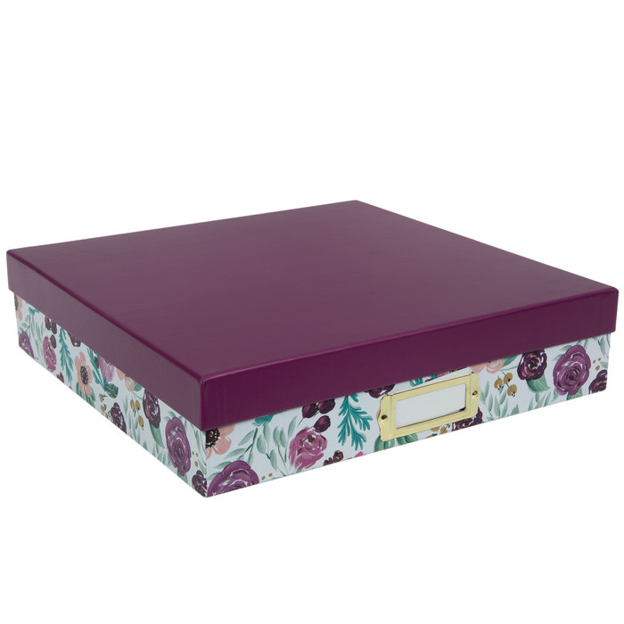 Purple Floral Storage Box Hobby Lobby 1707439