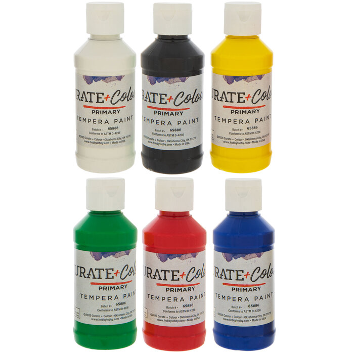 Curate + Colour Tempera Paints Hobby Lobby 1396506