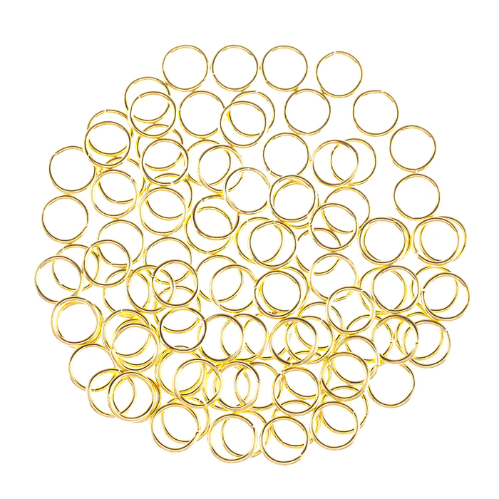 18k Gold Plated Round Jump Rings 9mm Hobby Lobby 228684