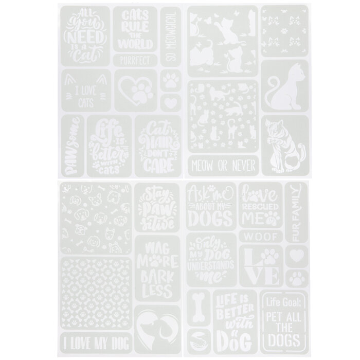 Pet Lovers Adhesive Flex Stencils Hobby Lobby 2200889