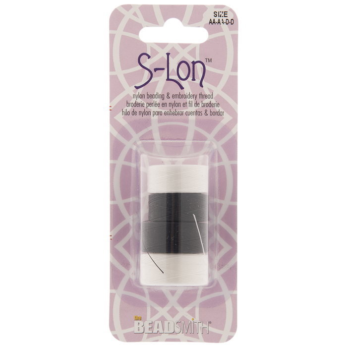White & Black Nymo Beading & Embroidery Thread Hobby Lobby 2041598