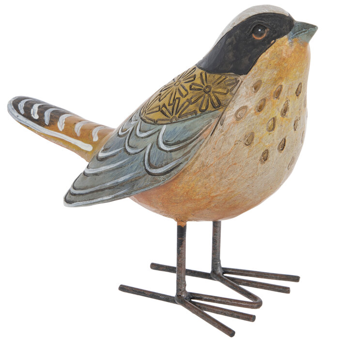 Carved Woodgrain Yellow & Blue Bird Hobby Lobby 2175057