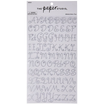Silver Rhinestone Glitter Alphabet Stickers Hobby Lobby 75434 Silver Rhinestone Glitter Alphabet Stickers Hobby Lobby 75434