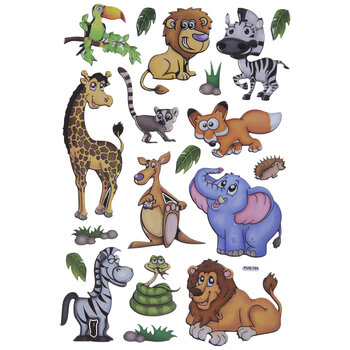 zoo animal stickers hobby lobby 1983162