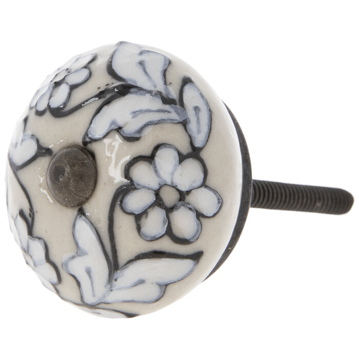 Ivory Floral Knob Hobby Lobby 2243434