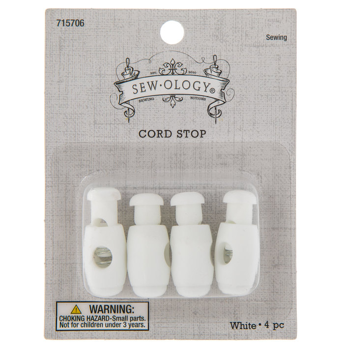 White Push Cord Stopper Hobby Lobby 715706