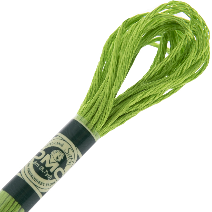 471 Granny Smith Green DMC Satin Embroidery Floss Hobby Lobby 1653252
